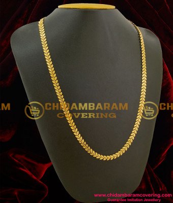 CHN033 - Trendy Double Side Leaf Design Long Chain For Women Buy Online