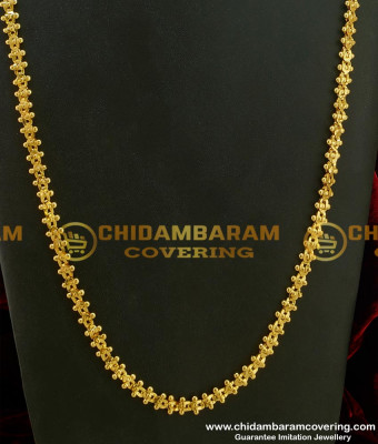 CHN082-LG - 30 Inches Traditional Design One Gram Gold Annamalai Chain Design Guarantee Chain Buy Online
