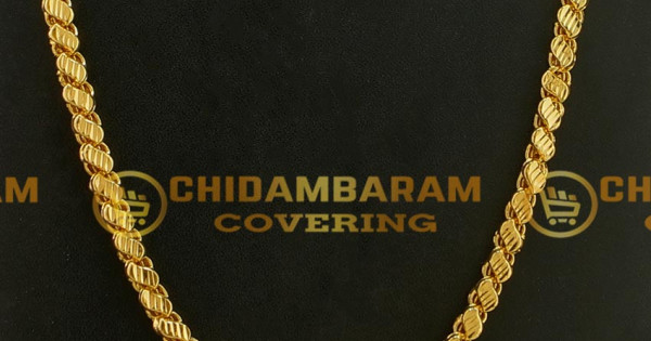 Sundari Design Chain Buy 36 Inches Long Chain Chidambaram Covering Gold Plated Grand Look ...