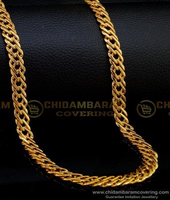 CHN175 - 24 Inches Gold Plated Long Chain for Daily Use Imitation Chain Online Shopping 