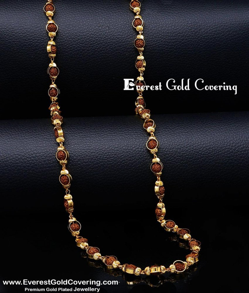 CHN432 - 2 Gram Gold Forming New Model Ruthratcham Malai Design