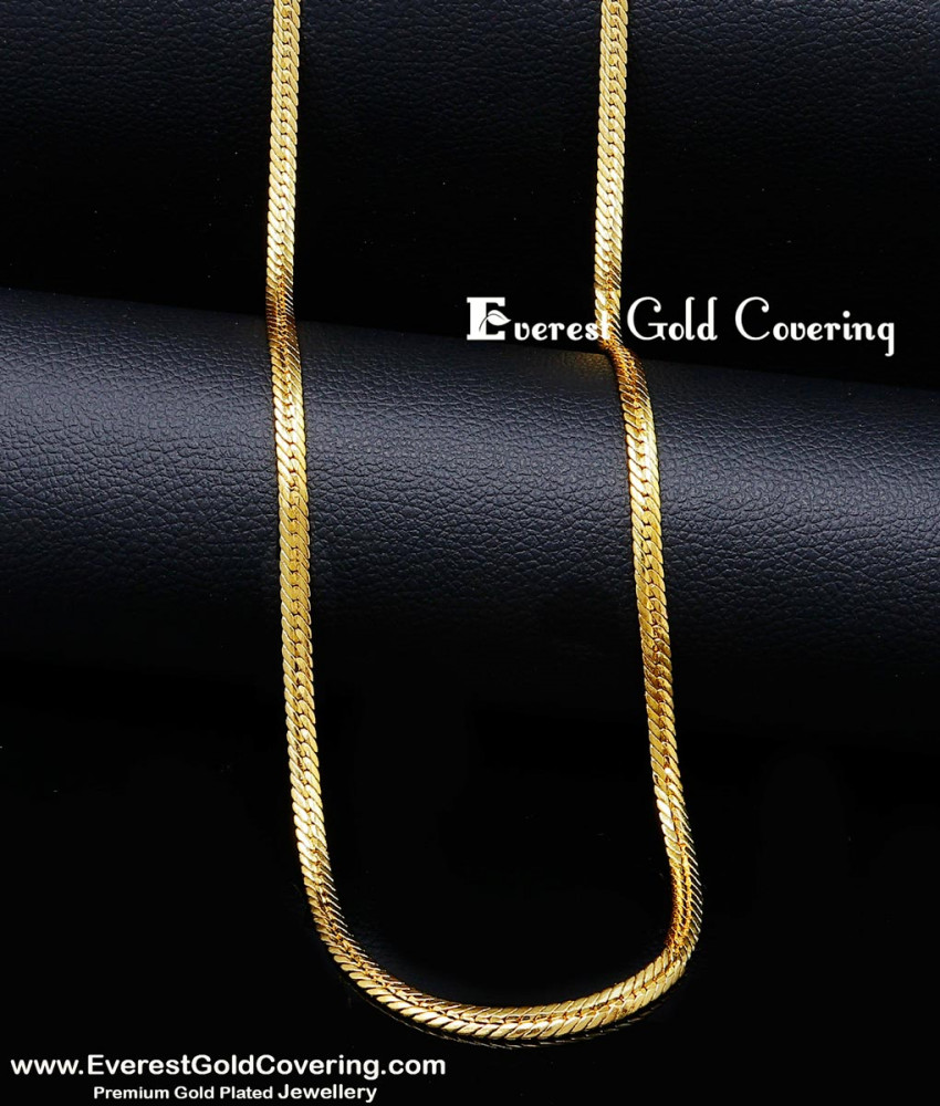 Gold plated chain for men