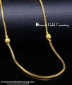 Lightweight Gold-Plated Square Chain with Ball Design for Women