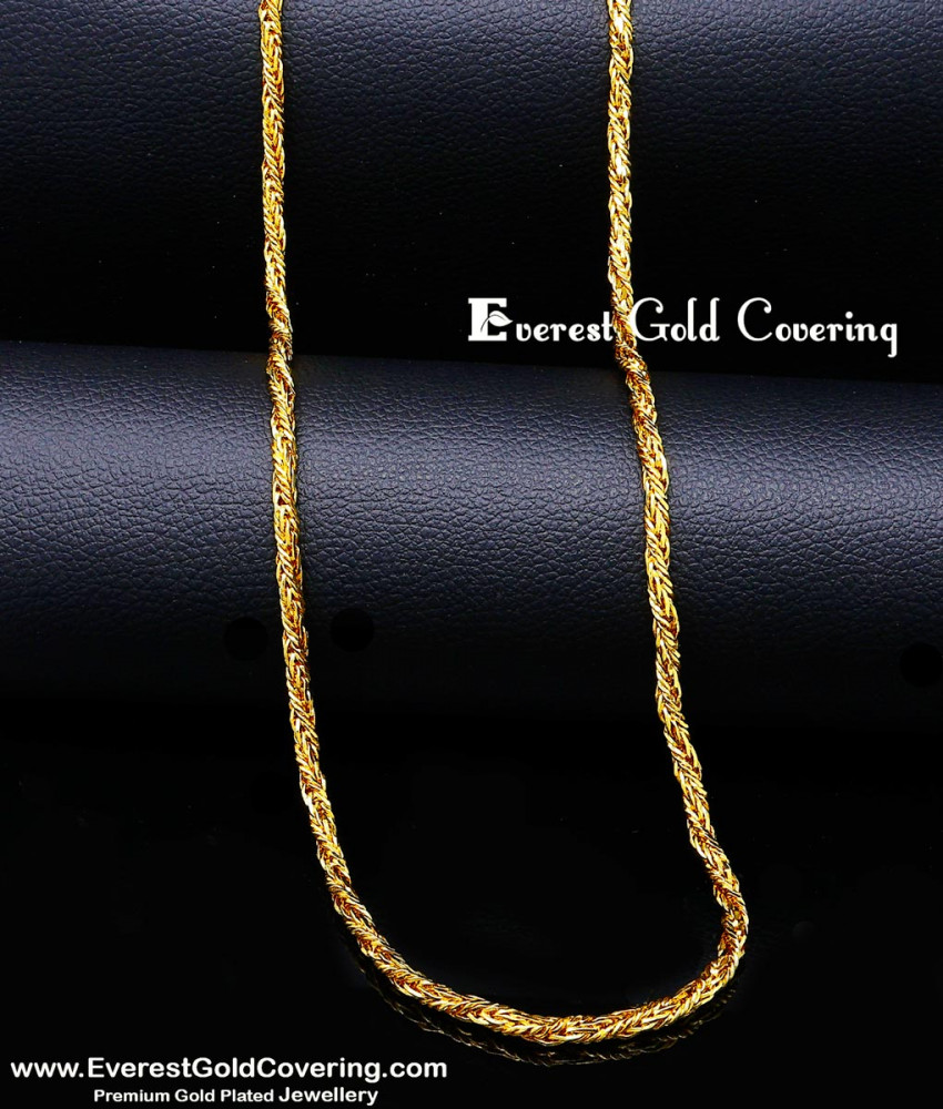 Latest Traditional Gold Plated Thick Long chain
