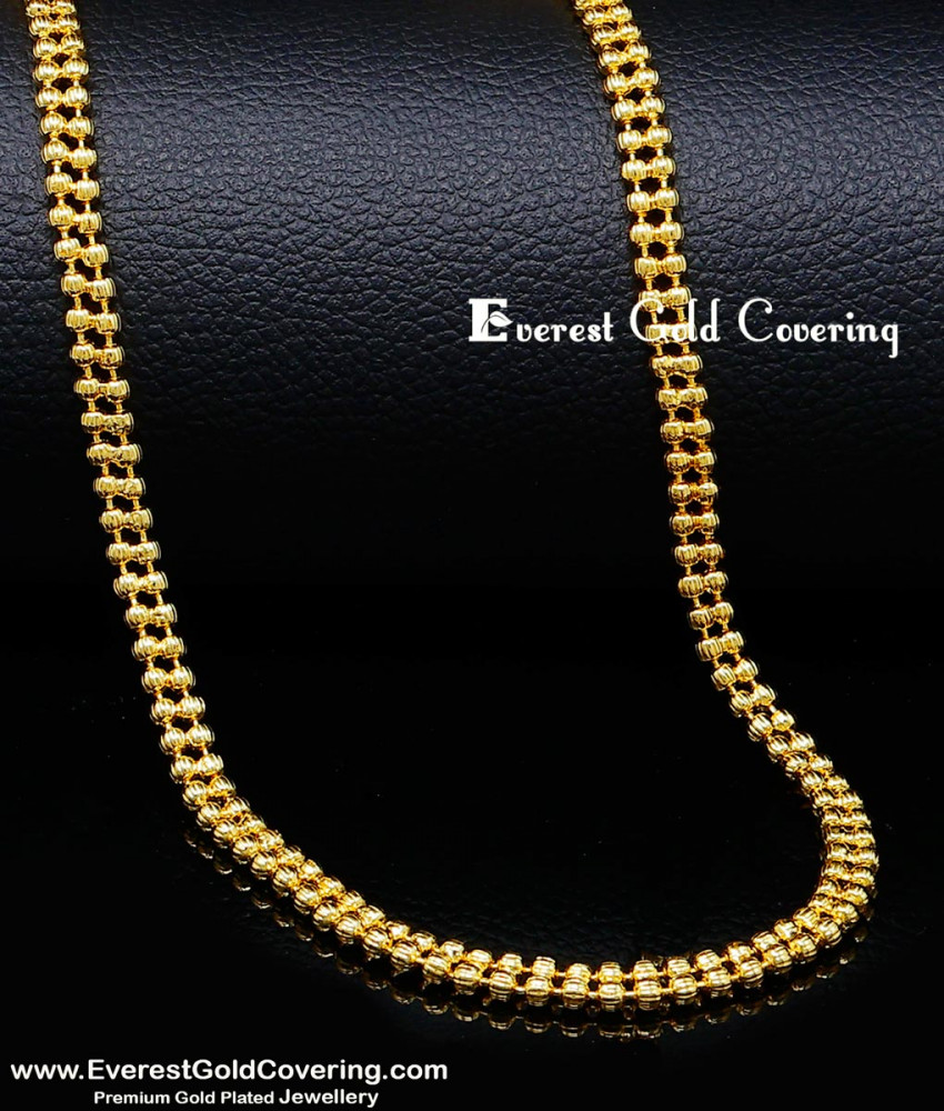 Latest Traditional Gold Plated Thick Long chain