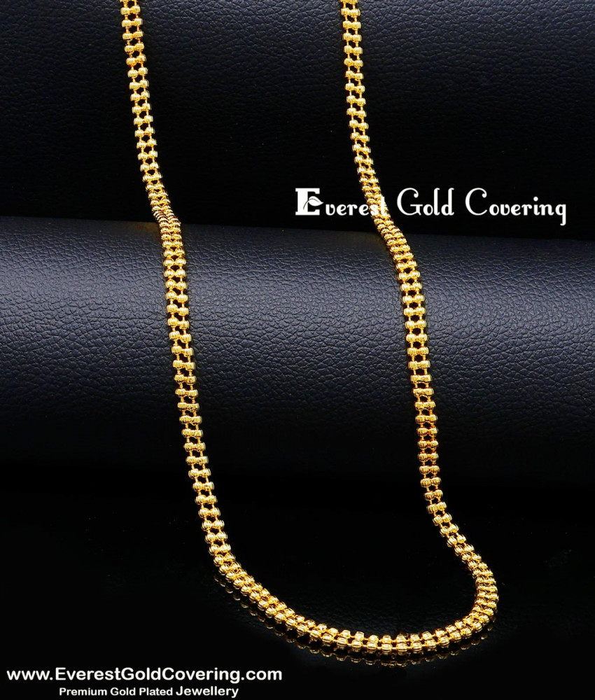 Latest Traditional Gold Plated Thick Long chain
