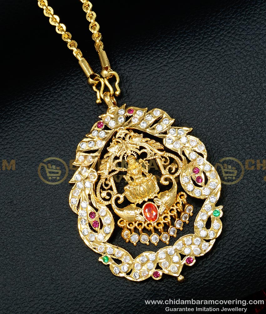 impon locket, lakshmi impon locket, lakshmi impon pendant, 