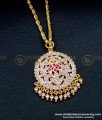 Latest Round Shape Stone Dollar Chain Panchaloha Jewellery