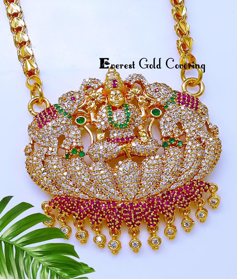 white stone gold pendant designs