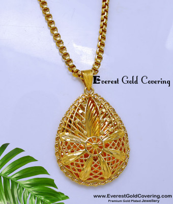 DCHN323 - New Dubai Pendant Design with Long Chain for Women