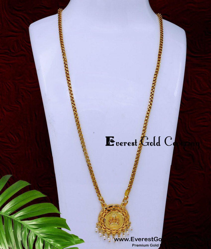lakshmi dollar chain designs, lakshmi dollar chain, lakshmi dollar pendant, Lakshmi dollar chain designs, 1 gram gold Lakshmi pendant, dollar chain, dollar chain designs