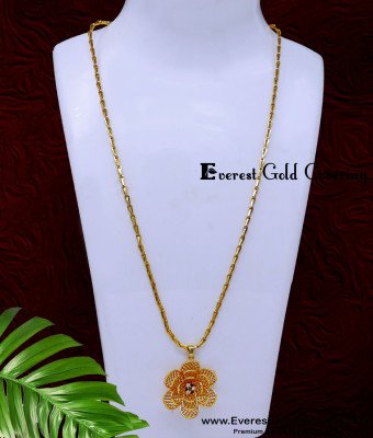 DCHN330 - Unique Ad Stone Flower Design Dollar Chain Designs