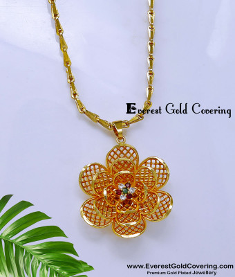 DCHN330 - Unique Ad Stone Flower Design Dollar Chain Designs