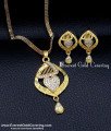stylish gold pendant set