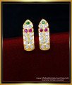 imitation jewelry,1 gm gold plated ear ring design, Kallu thodu designs, stud for women, stone earrings, kal thodu, impon thodu, impon earrings, 
