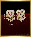 impon kammal online shopping, impon kammal design, impon jimikki kammal, impon kammal price, impon stud earrings, Heart Earrings Small