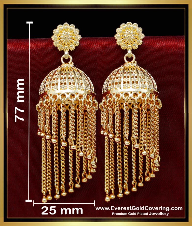 bridal gold jhumka designs, Traditional jhumkas online, gold jhumkas online, 2 gram gold earrings new design, 2 gram gold jhumka designs, New jhumka design gold, jhumkas gold plated, yellow gold earrings, jhumkas earrings, jhumkas gold designs, yellow gold earrings design