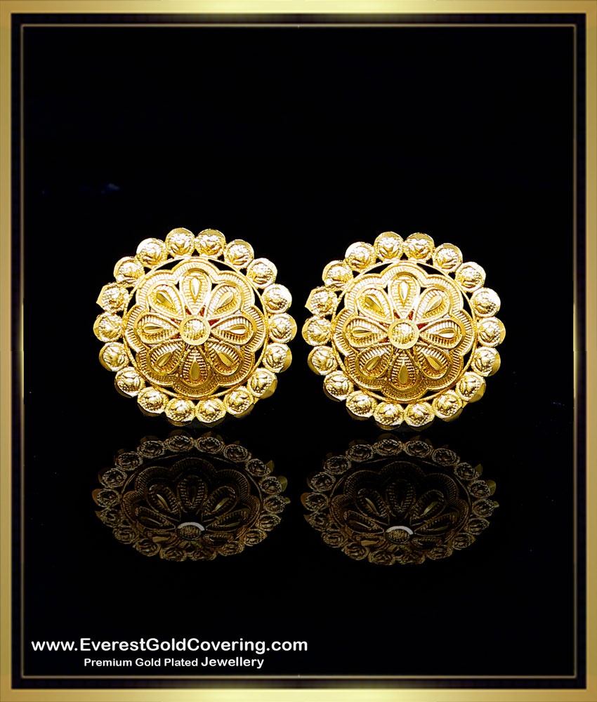 gold stud earrings design