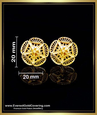 ERG2509 - Forming Gold Lightweight Daily Wear Stud Earrings