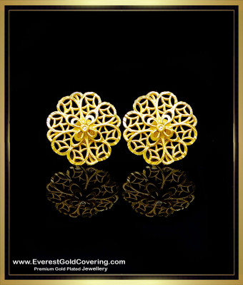 ERG2510 - 2 Gram Gold Forming Elegant Flower Design Stud Earrings