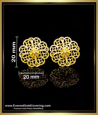ERG2510 - 2 Gram Gold Forming Elegant Flower Design Stud Earrings