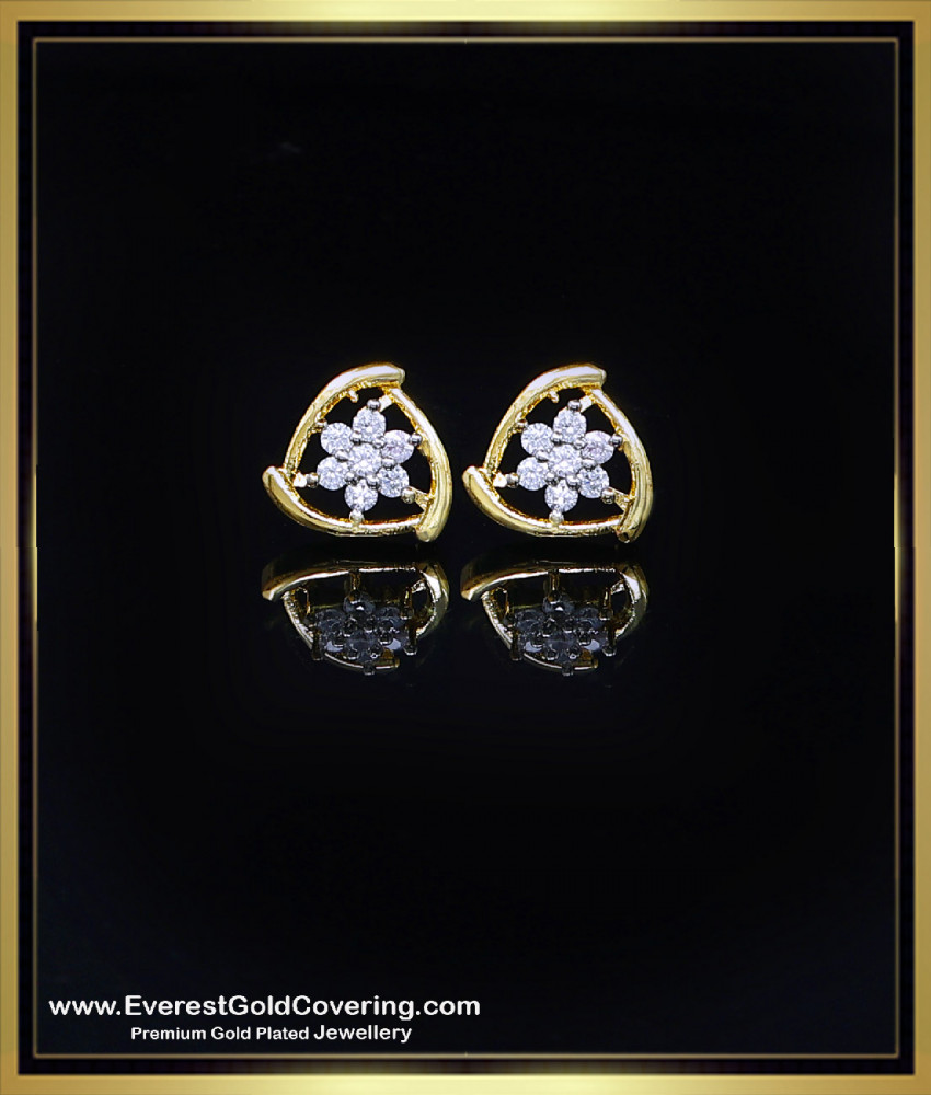 small white stone earrings