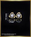 small white stone earrings