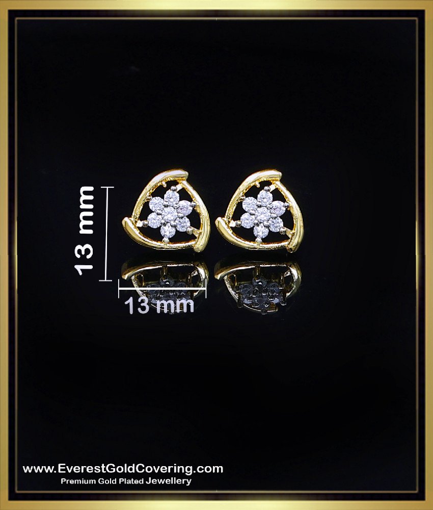 small white stone earrings