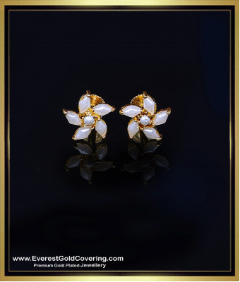 ERG2521 - Flower Model Daily Wear Simple Pearl Earrings Designs