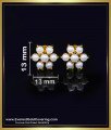 white pearl earrings