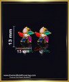 multi color stone earrings