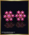 ruby stone earrings