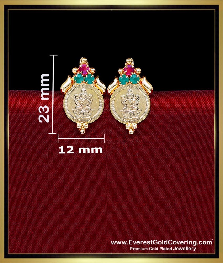 Lakshmi coin earrings