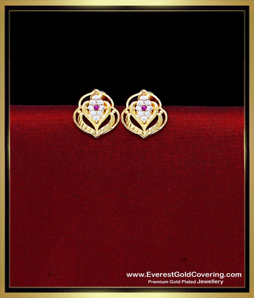 2 gram gold earrings new design