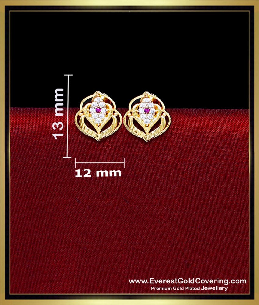 2 gram gold earrings new design