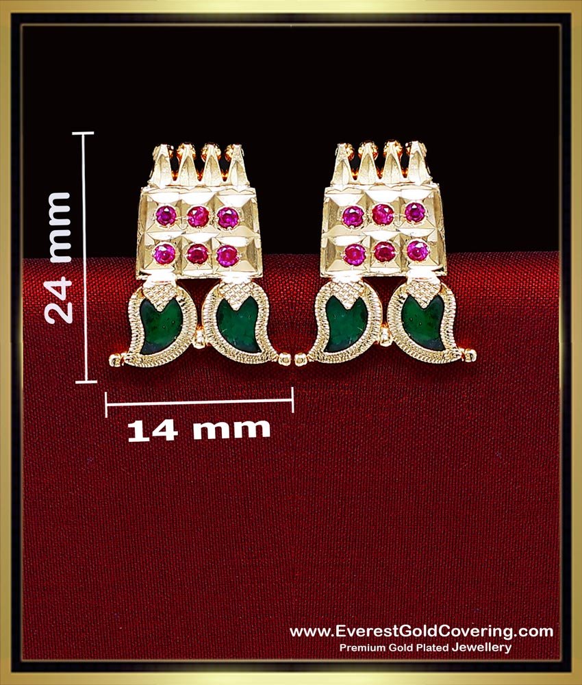 palakka earrings studs