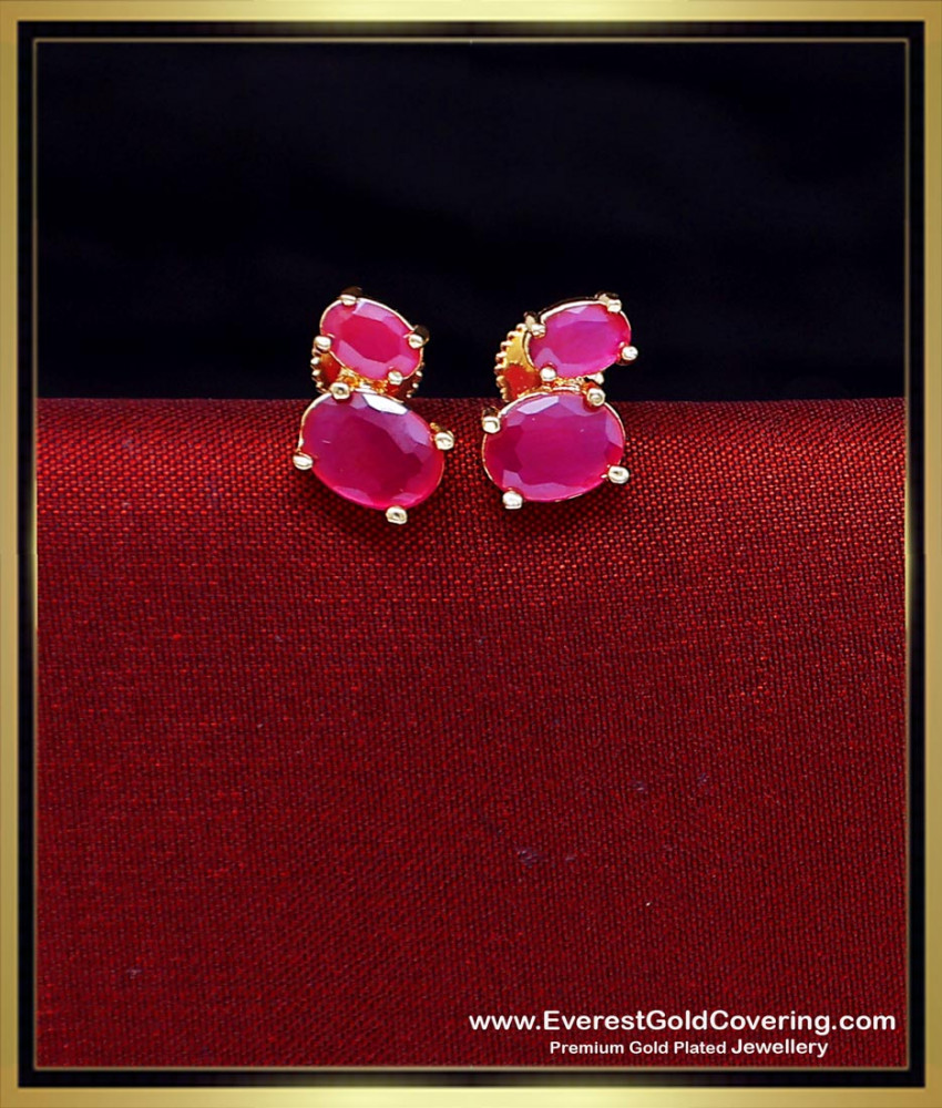 stone stud earrings artificial