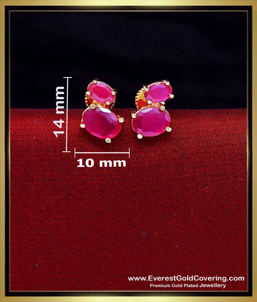 stone stud earrings artificial