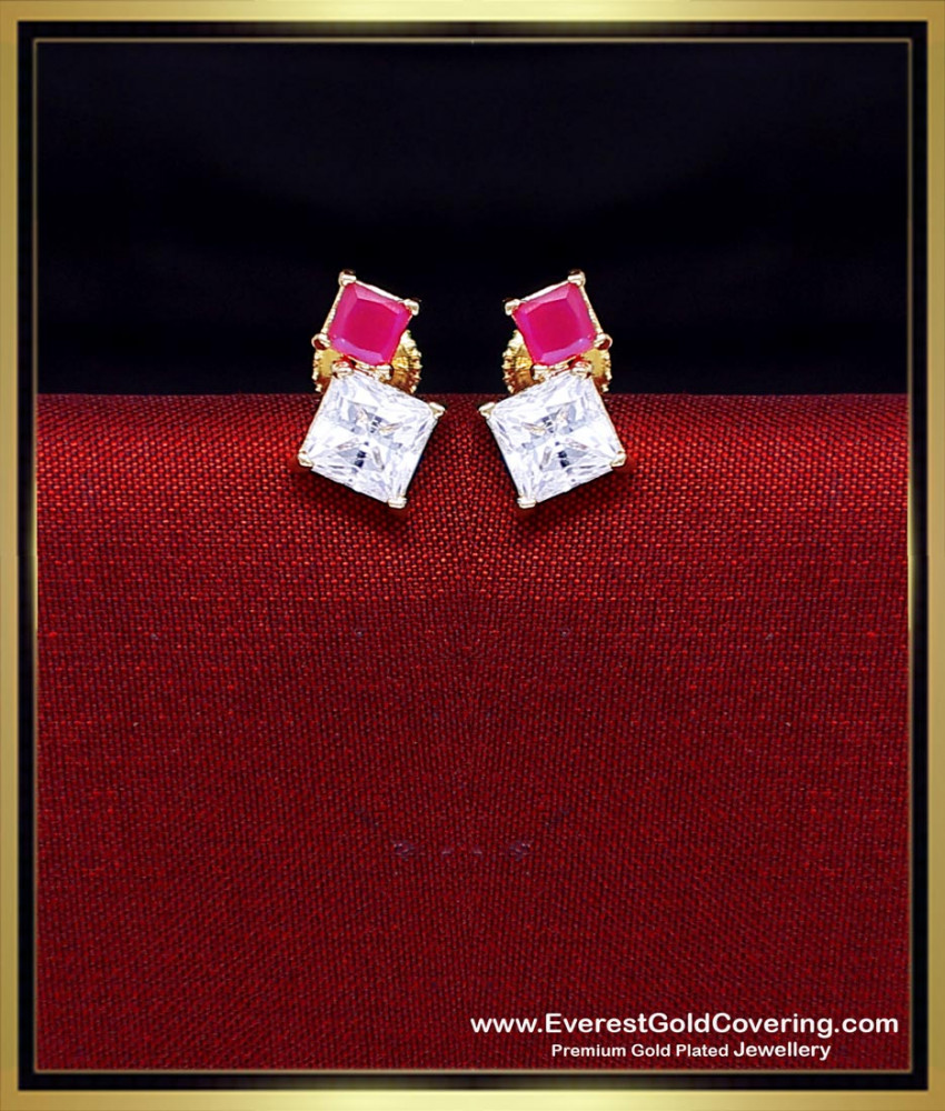 gold single stud earring