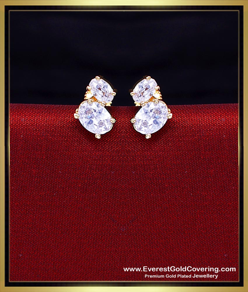 stone stud earrings