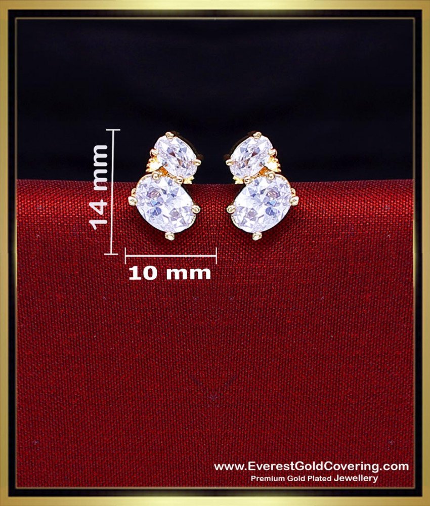 stone stud earrings