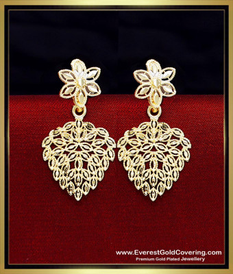 ERG2558 - Unique Dubai Gold Earring Design Online Shopping