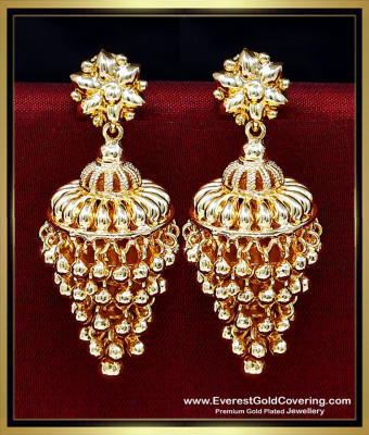 ERG2563 - 1 Gram Gold Plated Big Grape Design Jhumka Earrings