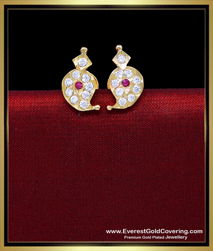 mango design earrings gold