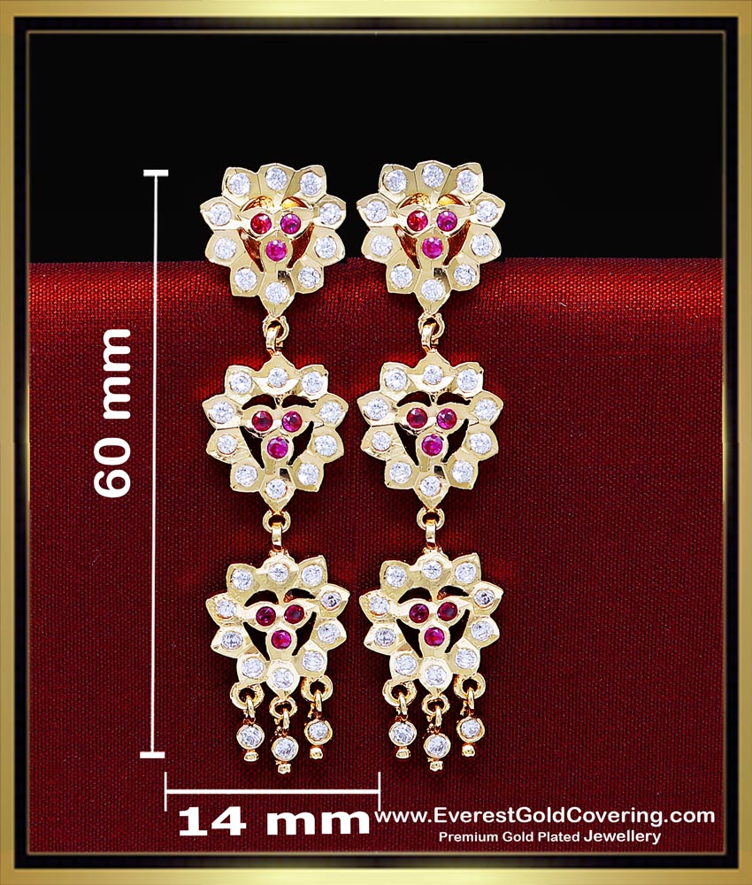 simple white stone earrings gold