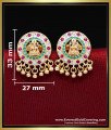 ear tops stud lakshmi devi gold earrings