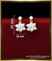modern pearl stud earrings gold