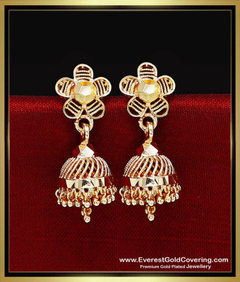 ERG2604 - Gold Model Daily Wear Jhumka Earrings for Girls