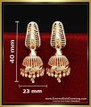 new traditional gold jhumka design.