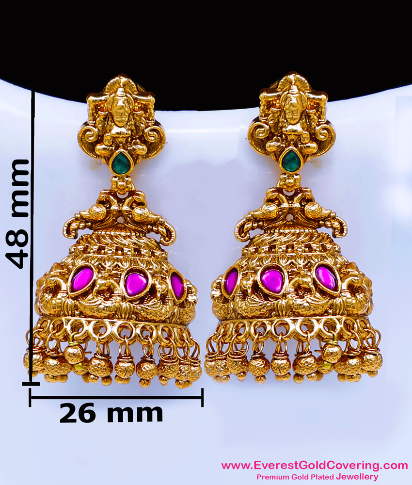 heavy big antique jhumkas